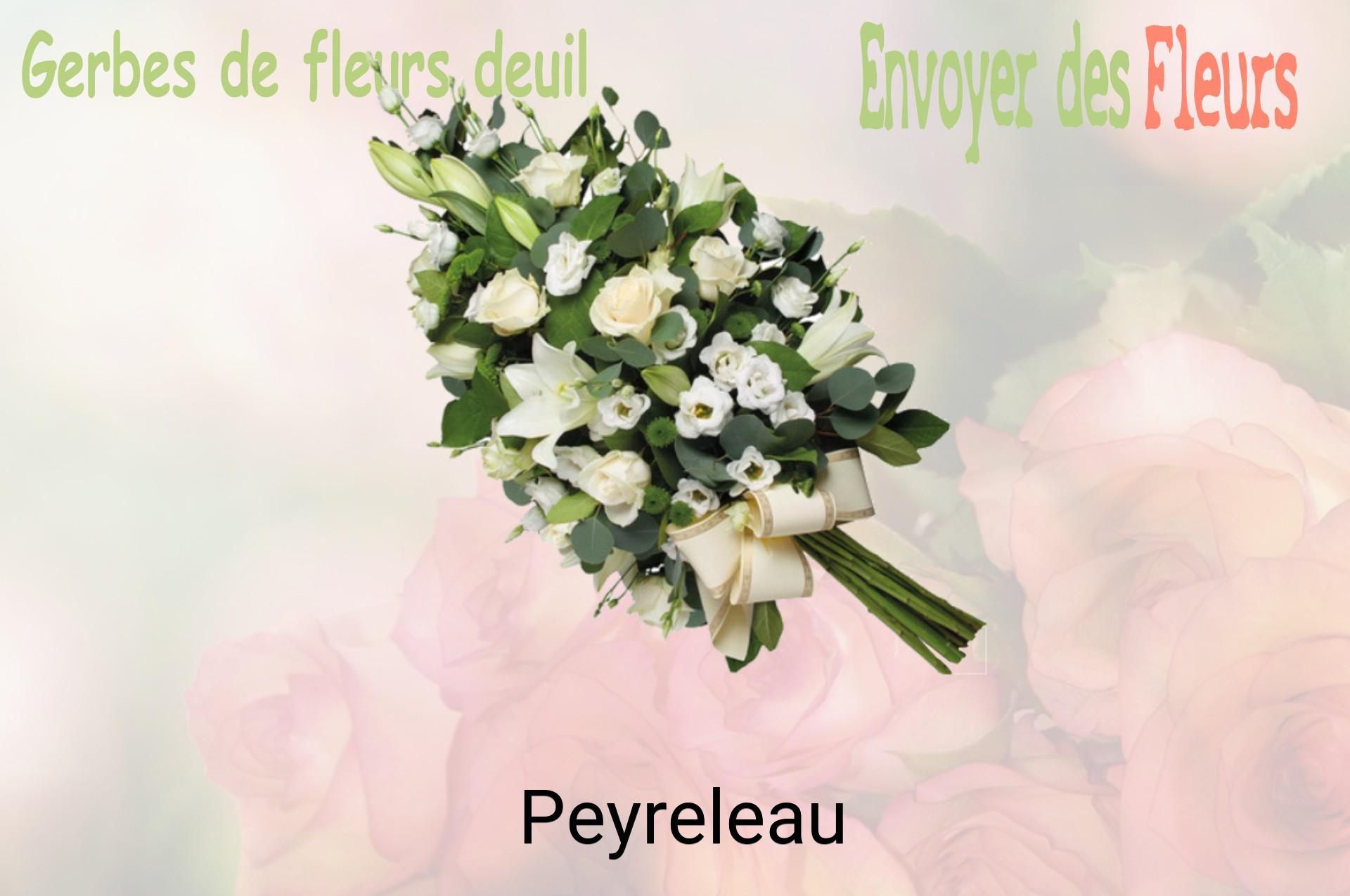 Gerbe de fleurs de deuil livrée à Peyreleau